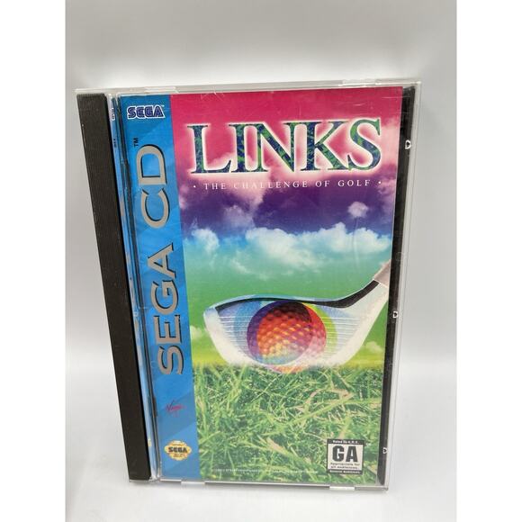Links The Challenge Of Golf Sega CD Complete In Box With Manual & Poster - Picture 1 of 8